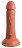 Фаллоимитатор цвета карамели 6  Vibrating Silicone Dual Density Cock - 17,8 см. 