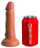 Фаллоимитатор цвета карамели 6  Vibrating Silicone Dual Density Cock - 17,8 см. 