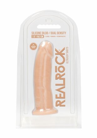 Телесный фаллоимитатор без мошонки Silicone Dildo Without Balls - 19,2 см. 