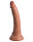 Кофейный фаллоимитатор 7  Silicone Dual Density Cock - 21 см. 