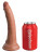 Кофейный фаллоимитатор 7  Silicone Dual Density Cock - 21 см. 