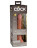 Кофейный фаллоимитатор 7  Silicone Dual Density Cock - 21 см. 