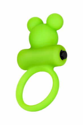 Зеленое виброкольцо на пенис A-Toys 