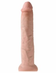 Телесный фаллоимитатор-гигант на присоске 13&quot; Cock - 33 см.