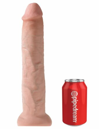 Телесный фаллоимитатор-гигант на присоске 13&quot; Cock - 33 см. 