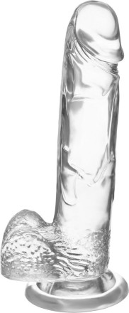 Прозрачный реалистичный фаллоимитатор Mr. Bold L - 18,5 см. 
