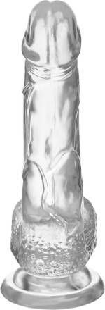 Прозрачный реалистичный фаллоимитатор Mr. Bold L - 18,5 см. 
