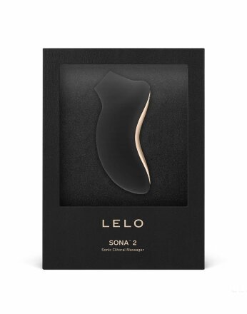 Черный звуковой массажер клитора Lelo Sona 2 