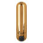 Золотистая вибропуля в чехле для хранения Rechargeable Hideaway Bullet - 7,5 см. 