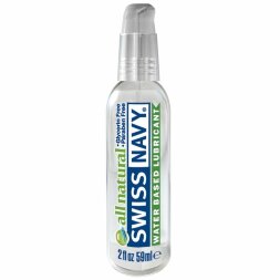 Гипоаллергенный лубрикант Swiss Navy All Natural Water Base Lubricant - 59 мл.