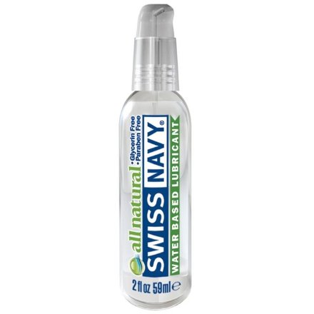 Гипоаллергенный лубрикант Swiss Navy All Natural Water Base Lubricant - 59 мл. 