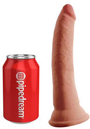 Кофейный фаллоимитатор на присоске 7  Triple Density Cock - 21 см. 