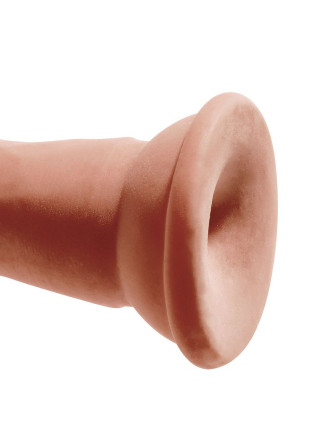 Кофейный фаллоимитатор на присоске 7  Triple Density Cock - 21 см. 
