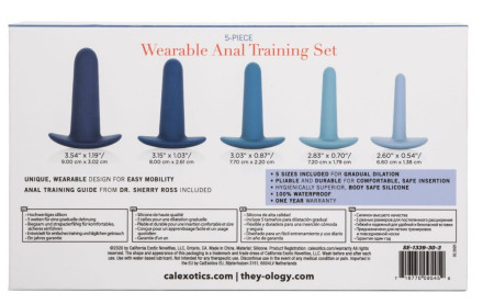 Набор из 5 анальных расширителей They-ology 5-Piece Wearable Anal Training Set 