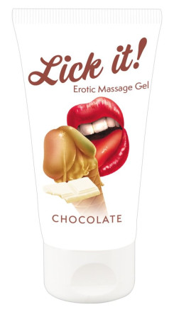 Лубрикант на водной основе Lick it! Chocolate с ароматом шоколада - 50 мл. 