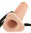 Телесный реалистичный фаллоимитатор с полостью Silicone Hollow Extension - 20 см. 