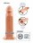 Телесный реалистичный фаллоимитатор с полостью Silicone Hollow Extension - 20 см. 