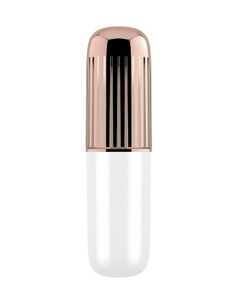 Бело-золотистая перезаряжаемая вибропулька Satisfyer Mini Secret Affair 