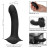 Черный женский страпон с вибрацией Me2 Remote Rumbler - 16,5 см. 