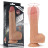 Телесный реалистичный вибратор-ротатор 8.5 Dual layered Silicone Rotating Nature Cock Anthony - 21,5 см. 