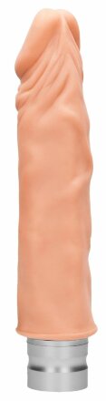 Телесный реалистичный вибратор Vibrating Dildo - 21,5 см. 