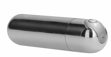 Серебристая перезаряжаемая вибропуля 7 Speed Rechargeable Bullet - 7,7 см. 