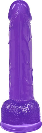 Фиолетовый реалистичный фаллоимитатор Mr. Bold L - 18,5 см. 