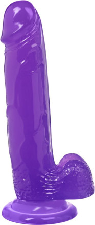 Фиолетовый реалистичный фаллоимитатор Mr. Bold L - 18,5 см. 