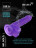 Фиолетовый реалистичный фаллоимитатор Mr. Bold L - 18,5 см. 