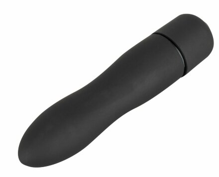 Чёрная вибропуля Mini-Vibe - 8,2 см. 
