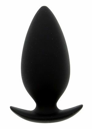 Чёрная анальная пробка BOOTYFUL ANAL PLUG MEDIUM BLACK - 9,8 см. 