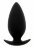 Чёрная анальная пробка BOOTYFUL ANAL PLUG MEDIUM BLACK - 9,8 см. 