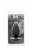 Чёрная анальная пробка BOOTYFUL ANAL PLUG MEDIUM BLACK - 9,8 см. 