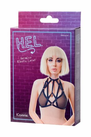 Черная портупея H.E.L. Konnie 