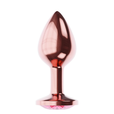 Пробка цвета розового золота с малиновым кристаллом Diamond Ruby Shine L - 8,3 см. 