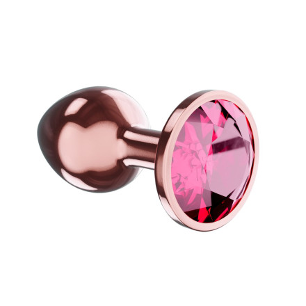 Пробка цвета розового золота с малиновым кристаллом Diamond Ruby Shine L - 8,3 см. 