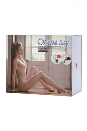 Вибрирующий мастурбатор-полуторс Olivia Say: вагина и анус 