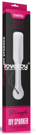 Двусторонняя гладкая шлепалка Struggle My Spanker - 32 см. 