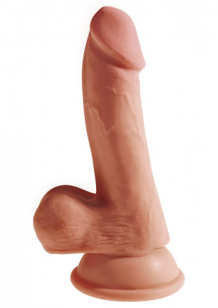 Кофейный фаллоимитатор на присоске 6,5  Triple Density Cock - 20,3 см. 