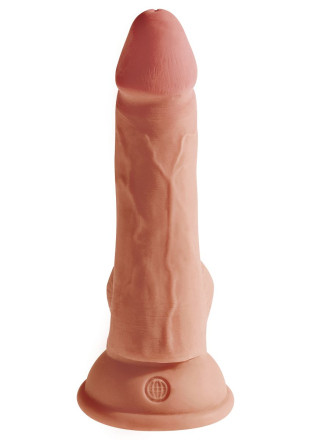 Кофейный фаллоимитатор на присоске 6,5  Triple Density Cock - 20,3 см. 