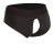 Черные трусы для страпона BACKLESS BRIEF HARNESS S/M 