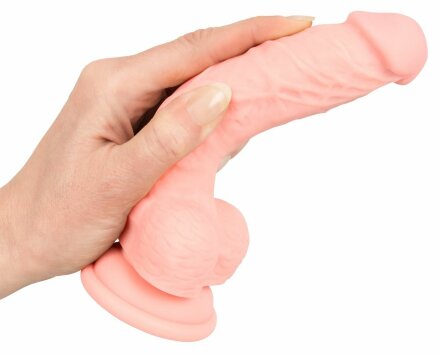 Реалистичный фаллоимитатор из силикона Medical Silicone Dildo - 18 см. 