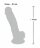 Реалистичный фаллоимитатор из силикона Medical Silicone Dildo - 18 см. 