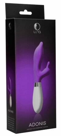 Фиолетовый вибратор-кролик Adonis - 21,5 см. 