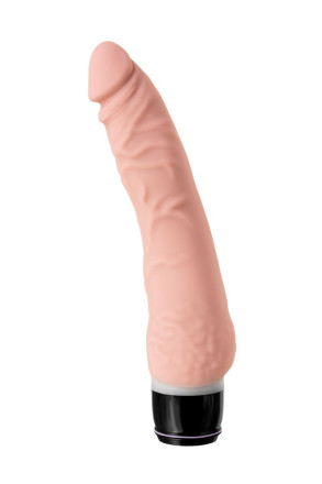 Телесный реалистичный мультискоростной вибратор A-Toys - 20,2 см. 