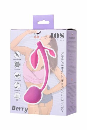 Розовый вагинальный шарик BERRY 