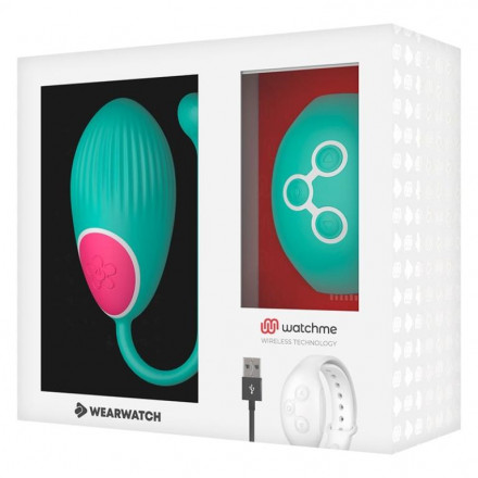 Зеленое виброяйцо с пультом-часами Wearwatch Egg Wireless Watchme 