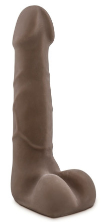 Коричневый фаллоимитатор Derrick - 17,78 см. 