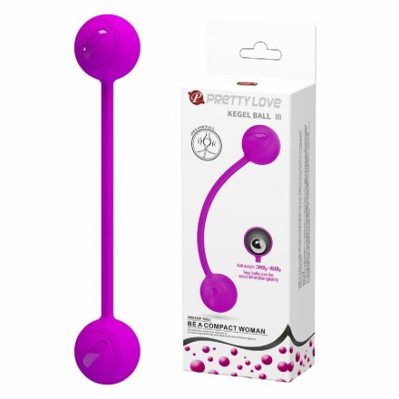 Лиловые вагинальные шарики KEGEL BALL III 