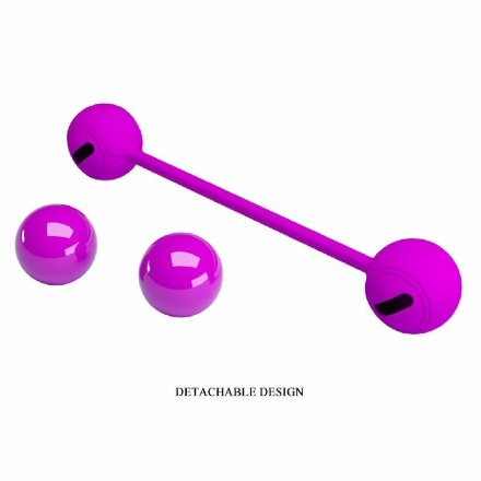 Лиловые вагинальные шарики KEGEL BALL III 